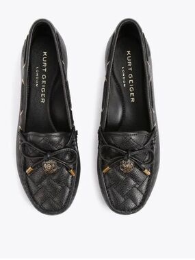 EAGLE MOCCASIN black 
KURT GEIGER LONDON
$180 size 40 US 9 new /no box